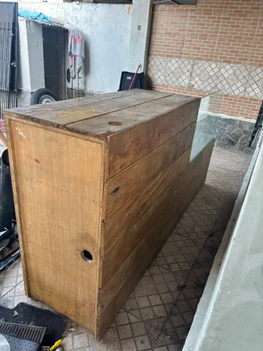 Balcão Em Madeira e Vidro, Para Loja 