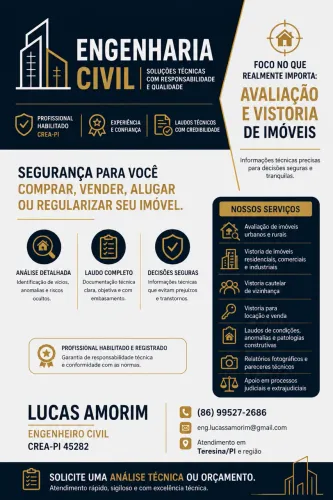 Engenheiro Civil | Avaliação e Vistoria de Imóveis
