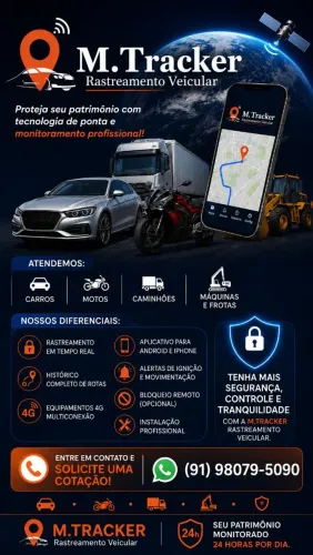Rastreamento em tempo real 24h.