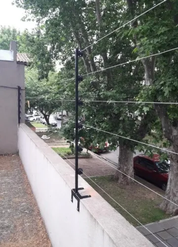 kit cerca eletrica 6 fios 40x40 dahuan +acessorios e instalado 1mts aluminium.