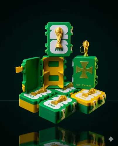 Caixa para Figurinhas da Copa do Mundo 2026