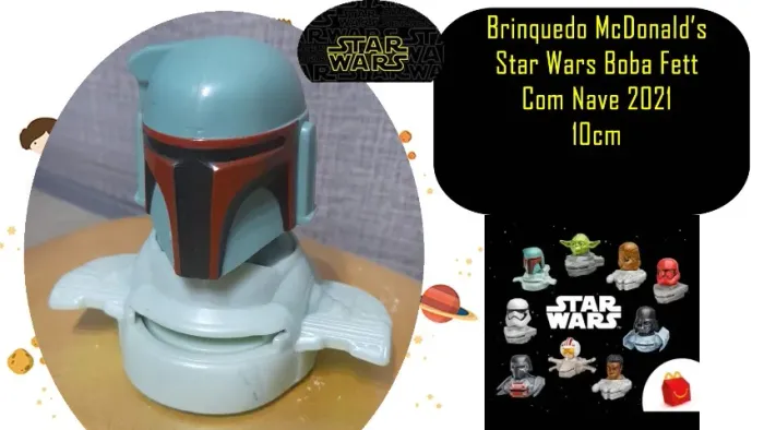 Brinquedo McDonald?s Star Wars Boba Fett Com Nave 2021