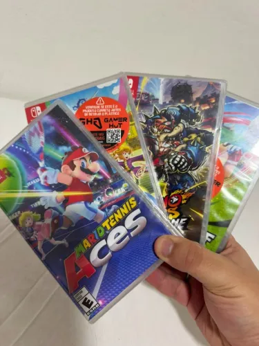 Kit 4 Jogos Nintendo Switch Originais e Lacrados - Mario + Princess Peach
