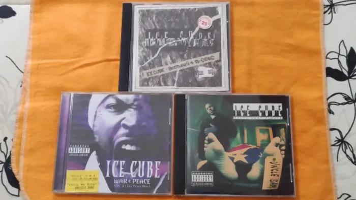 Coleção Ice Cube 03 CDs War & Peace Death Certificate Anos 90/2000 Rap Raridades Originais