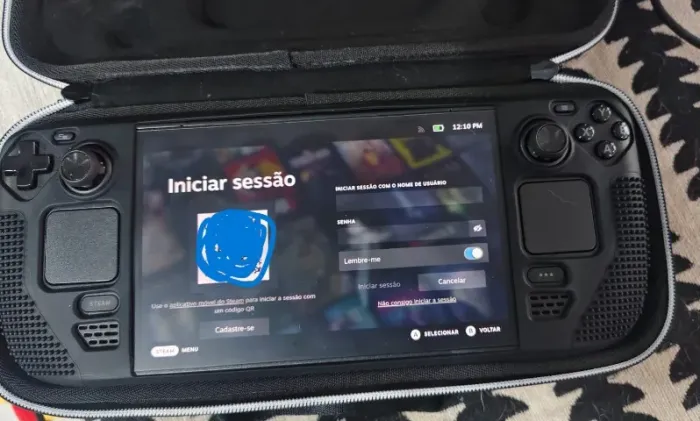 Steam deck OLED 512 impecável completo praticamente novo