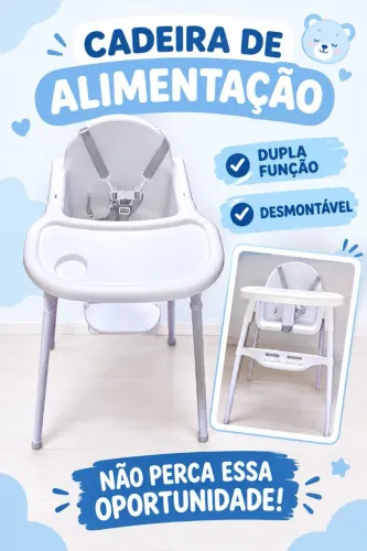 Cadeira alimentação dupla função