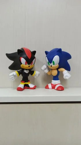 2 Bonecos Burger King Sonic The Hedgehog - Sonic & Shadow conservados sem embalagem Toys