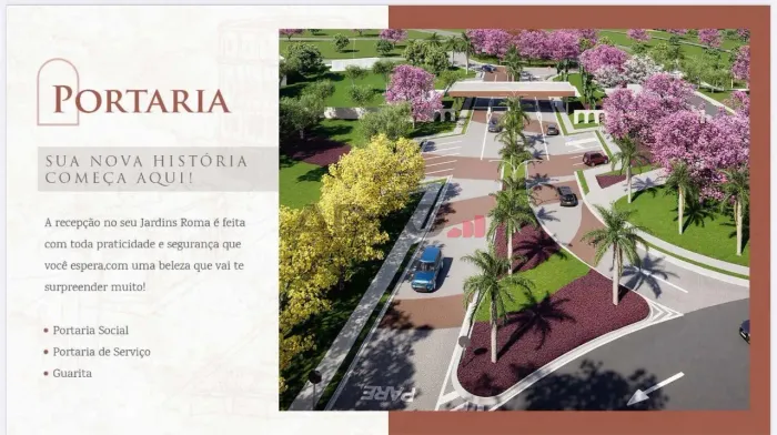Ágio Lote condominio fechado Jardins Roma Lote à Venda, 264.93 por R$ 442000.00 no setor J