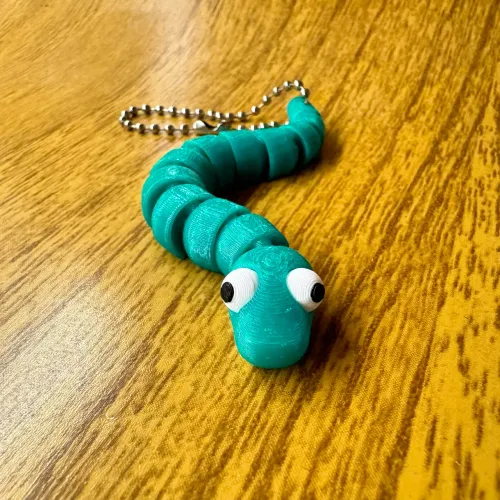Chaveiro Cobra Articulada Flexível 3D Antiestresse