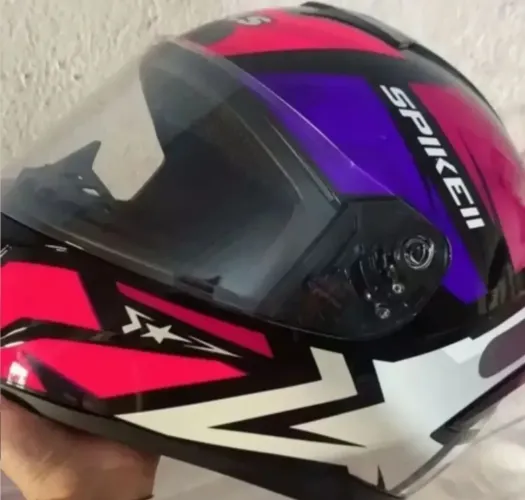Capacete Peels Spike Tam 57/58 Semi-novo Rosa Brilho