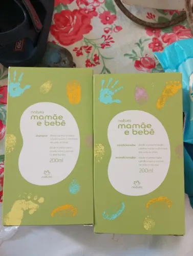 Shampoo e condicionador mamãe e bebê