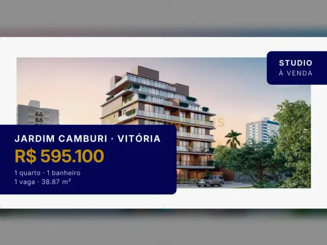 Estilo de Vida Moderno: Studio com Garden em Jardim Camburi - Agende sua Visita!