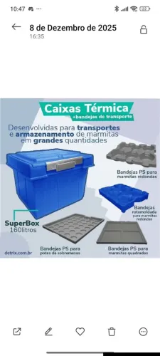 Caixa térmica hot box