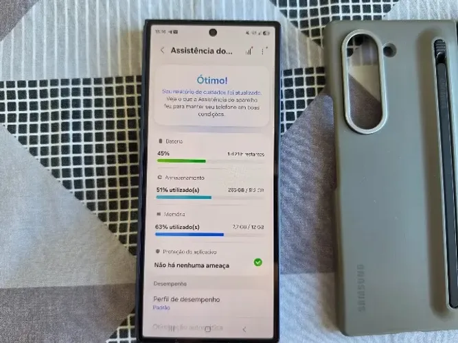 (Impecável) Samsung Galaxy Z Fold6 512GB - Garantia Estendida até 26/07/2026