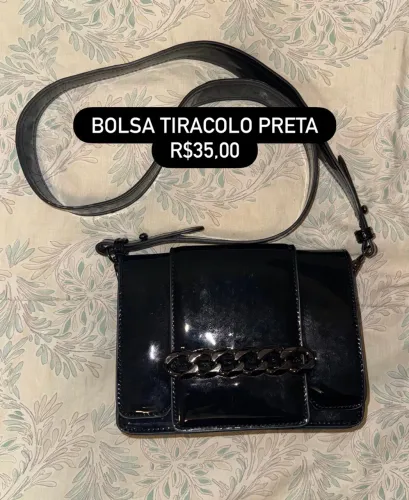 BOLSA TIRACOLO PRETA