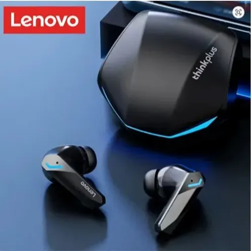 Fone Bluetooth Lenovo GM2 Pro - Sem Fio, Controle Touch, Modo Jogo Baixa Latência, Cancela