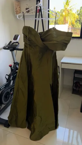 Vestido de festa verde