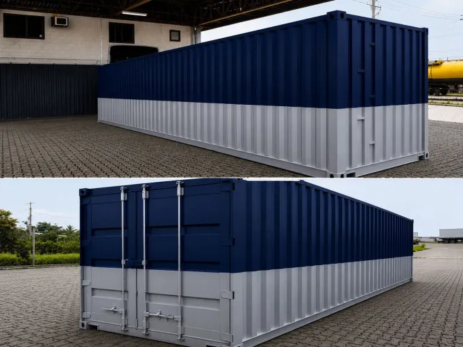 CONTAINER 40 pes 12 metros revestimento interno em Alumínio/ Ideal para Loja e Escritório