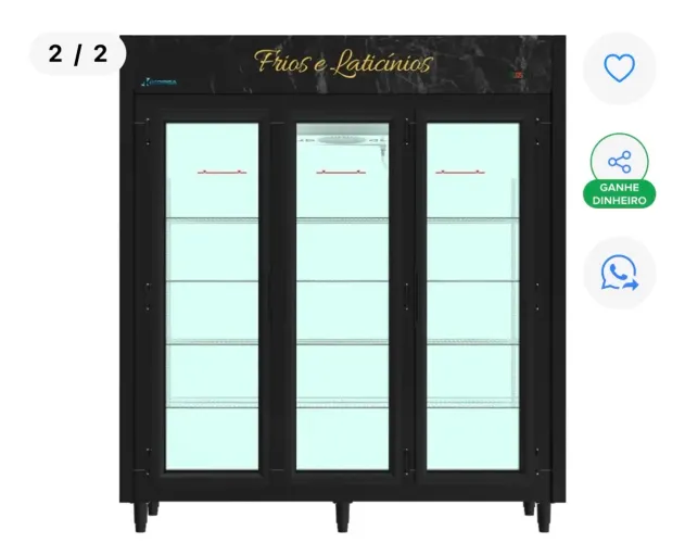 Balcao refrigerado com 3 portas Conservex novo na caixa
