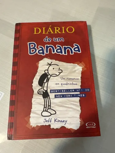 4 livros usados Diário de um Banana - vol. 1, 2, 3 e 4, opção de comprar todos os avulso.