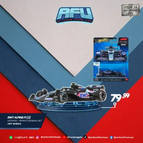 F1 BWT Alpine F1 Team A524 Hot Wheel