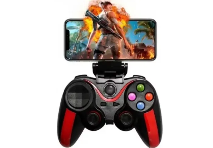 Controle Joystick G7 Bluetooth Universal Suporte Celular + Cabo USB