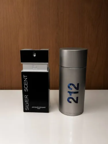 PERFUME 212 MEN E SILVER SCENTER