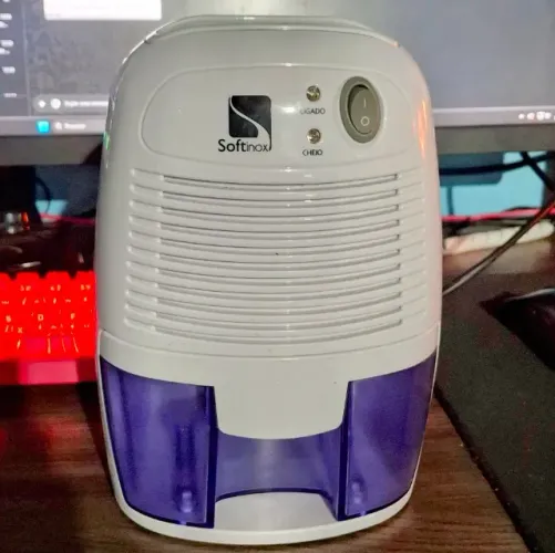 Mini Desumidificador De Ambiente Ar Antimofo Elétrico 500ml