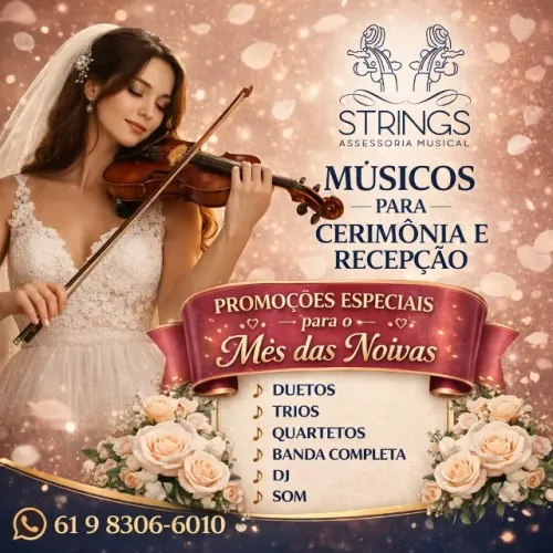 MÚSICOS PARA CASAMENTOS (PROMOÇÃO P/ MÊS DA NOIVA)