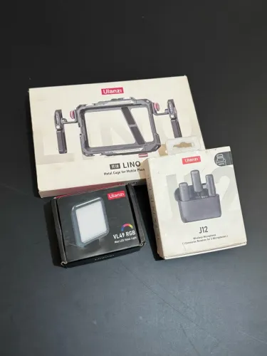 Kit de Gravação - Gaiola - Led - Microfone