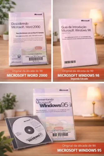 MANUAIS ORIGINAIS + SERIAIS WINDOWS 95, 98 e 2000