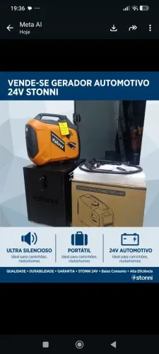 Gerador automotivo 24v stoni para caminhão/motorhome/máquinas agrícolas .