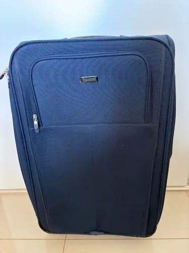 Mala Calvin Klein 23kg tecido azul