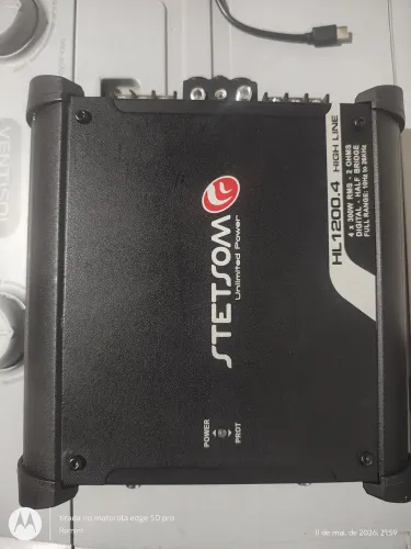Módulo Automotivo Stetsom HL1200.4 2 Ohms 4 Canais 1200W RMS Digital Som Automotivo