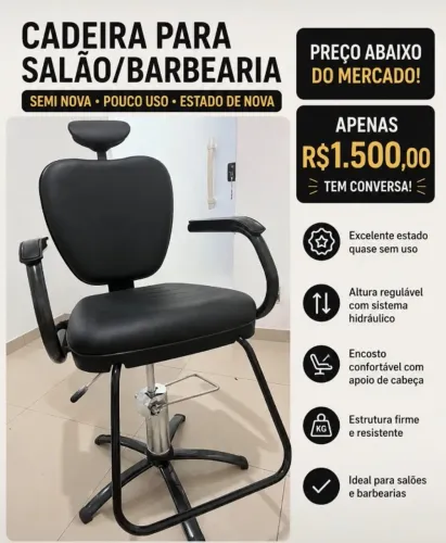 Cadeira de Salão/ Barbearia