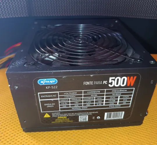 Fonte 500 watts para computador