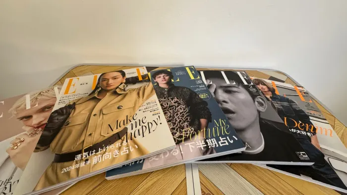 4 revistas Elle Japão