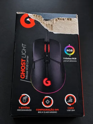 Mouse Gamer Geonav Ghost Light RGB 12.400 DPI