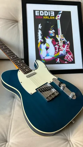 Raridade! Fender Japan TL62B '62 Reissue Custom 2013 Transparent blue