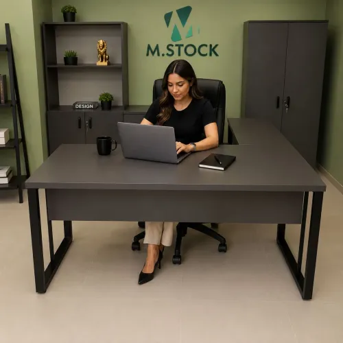 Mesa para atender clientes empresa escrivaninha diretoria