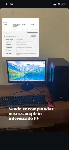 Vende-se computador completo e novo