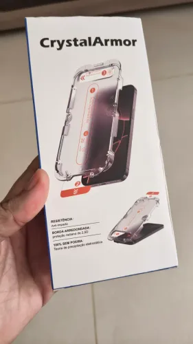 Película crystalArmor para iPhone 17 pro Max completa com adaptador