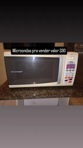 Microondas com garantia de três meses