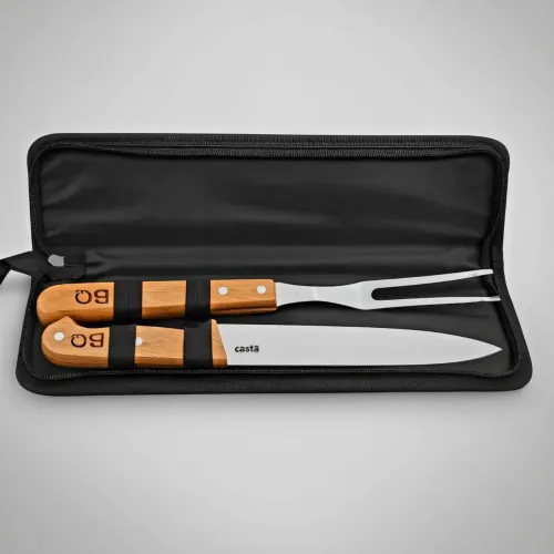 Kit churrasco 2 peças + bolsinha de brinde