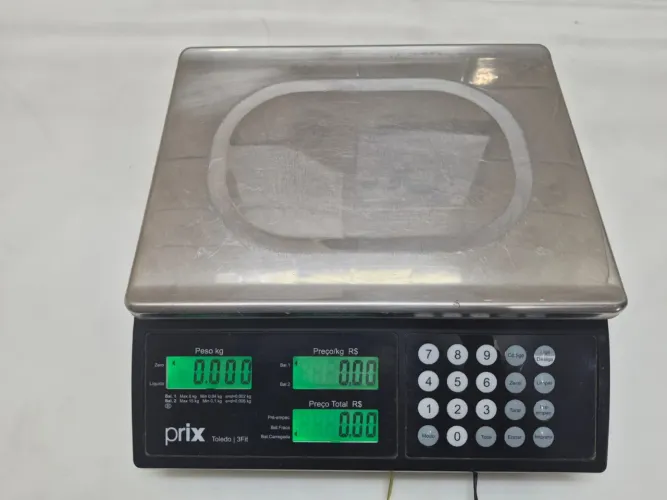 Balança Digital Comercial Toledo Prix 3fit Balcão Inox
