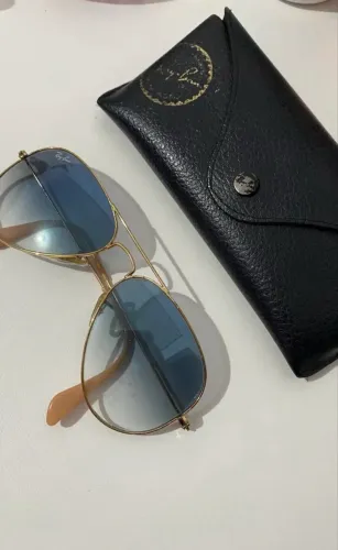 ÓCULOS ORIGINAL RAY BAN AVIATOR GRADIENT AZUL CLARO/DOURADO
