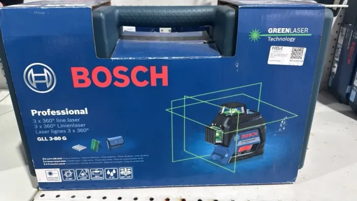 NIVEL A LASER VERDE COM 3 LINHAS DE 360º ALCANCE DE 30M GLL 3-80 G - BOSCH
