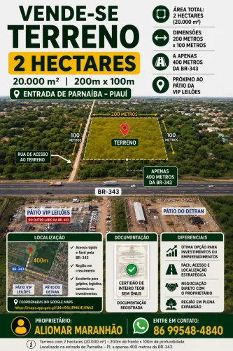 Vendo Terreno em Parnaíba 