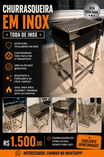 Churrasqueira de inox
