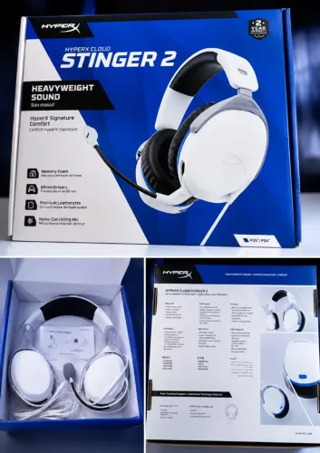 Headset Gamer HyperX Cloud Stinger 2 - PS4 e PS5 | Branco
